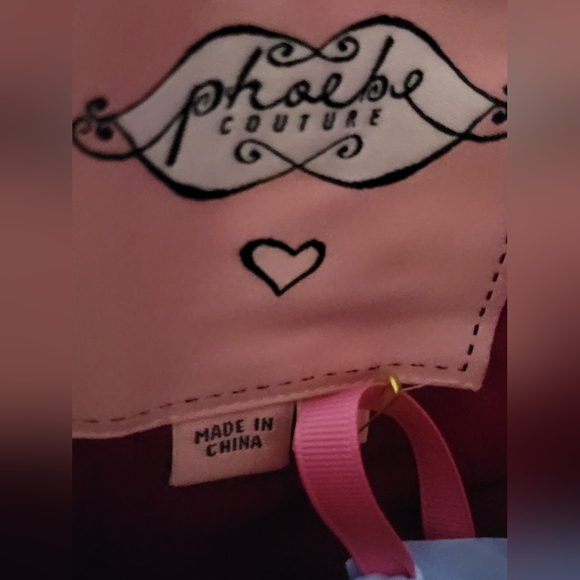 * PHOEBE COUTURE red strapless cocktail dress - Picture 5 of 6